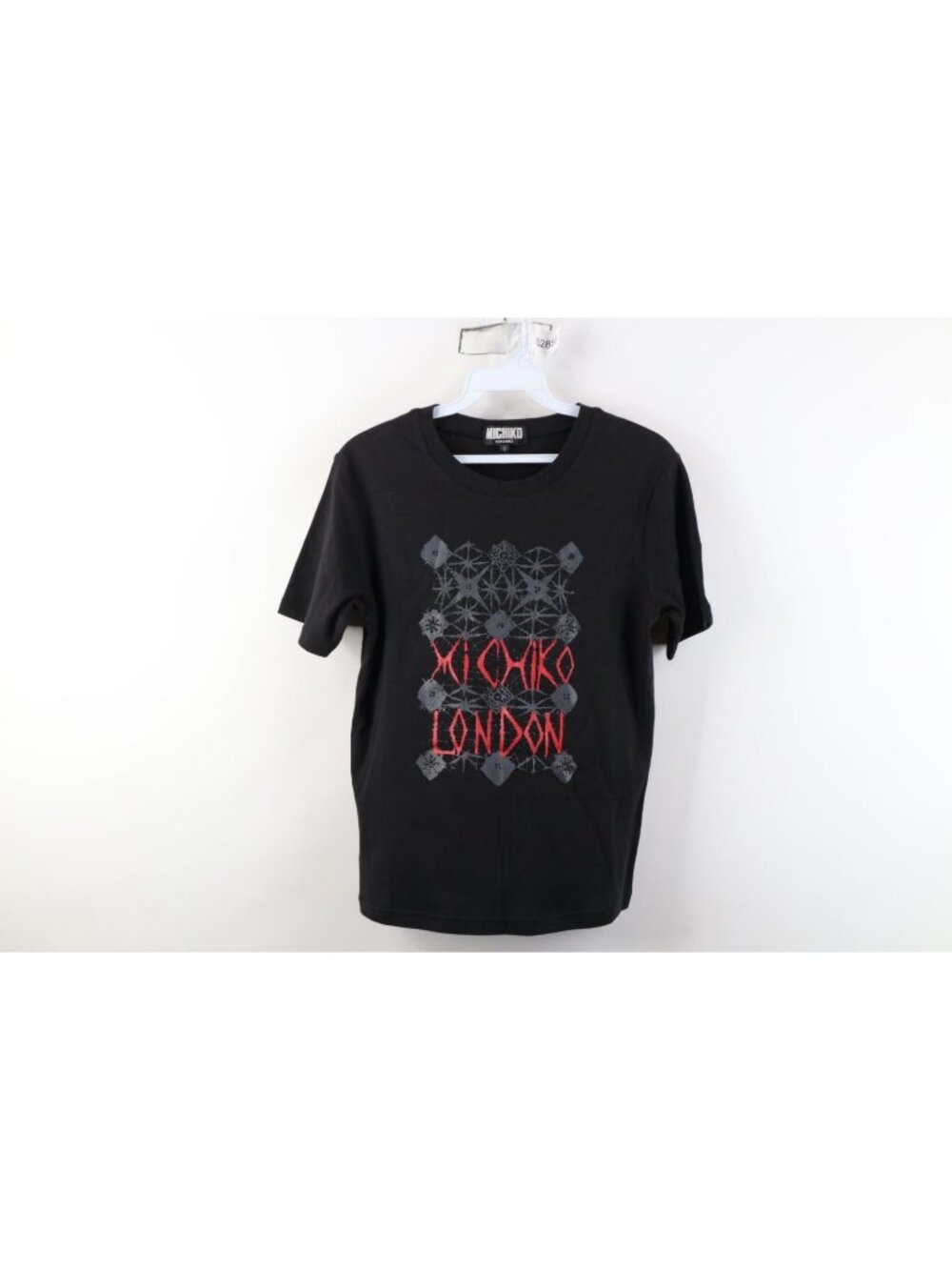 Vintage 90s Michiko Koshino Womens Small Faded Spell Out London Japan T-Shirt
